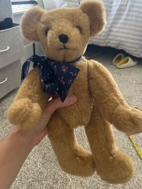 Vintage 1990 Signed Artist Teddy Bear Kelly Houze ATBAG Handmade Collector
